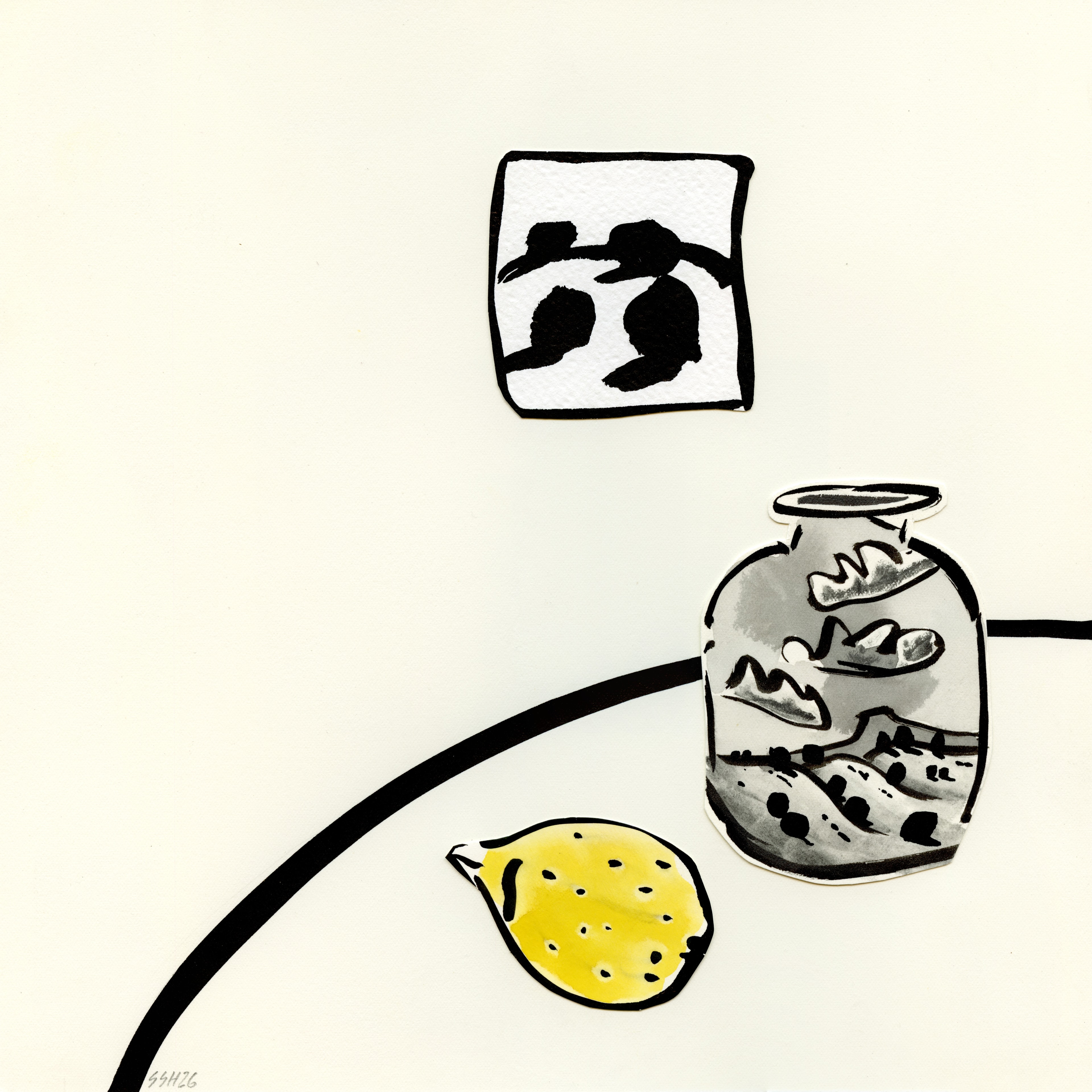 Lemonade — mixed media painting