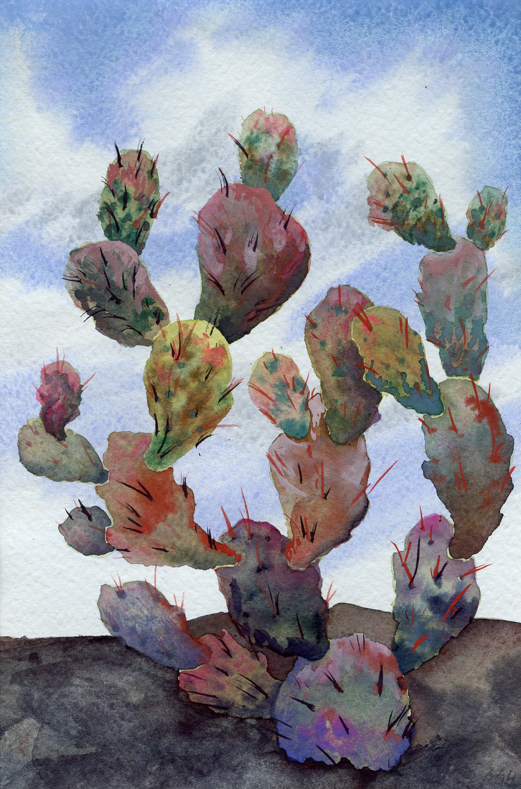 Opus One — watercolor painting
