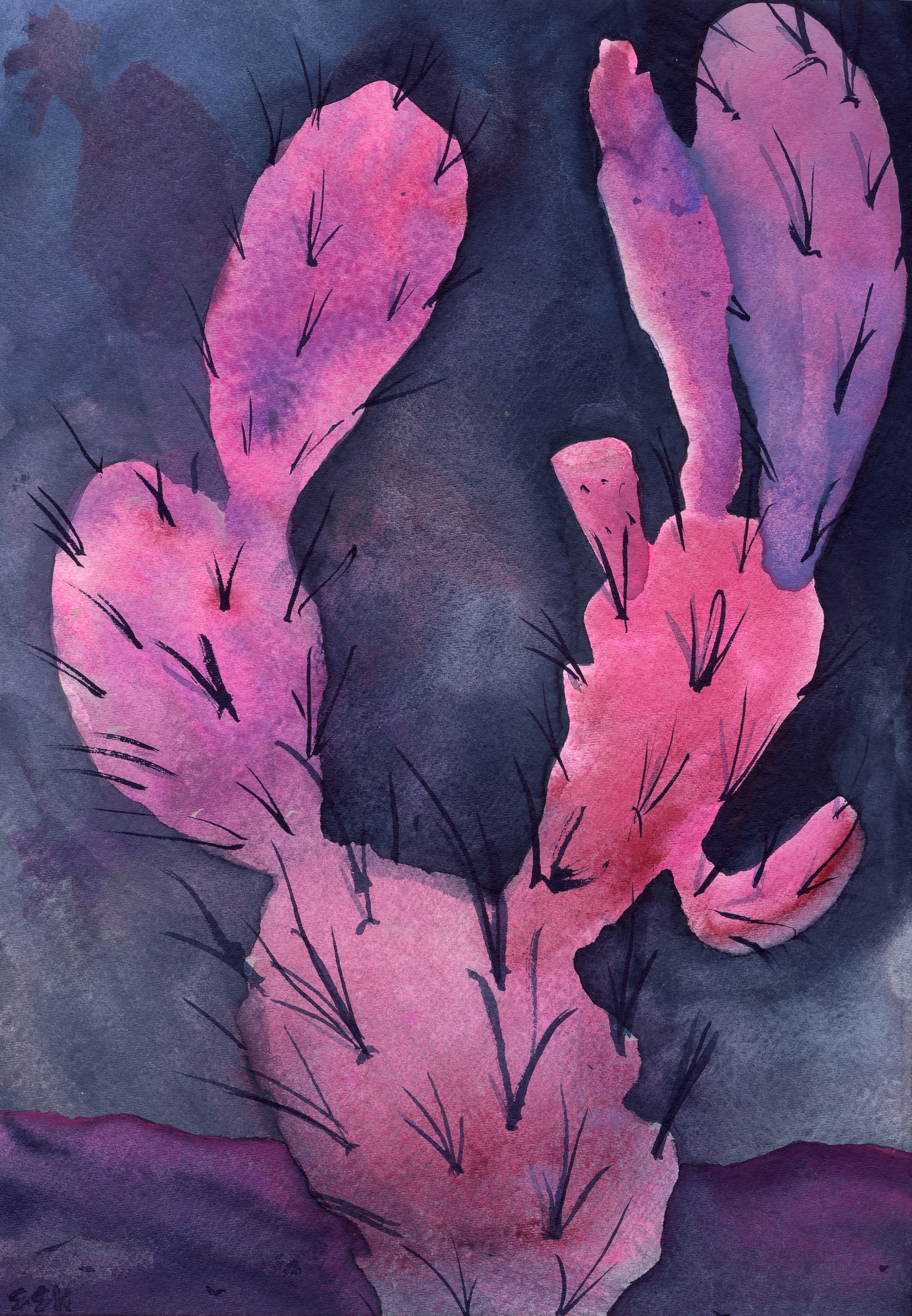 Pharos — watercolor painting